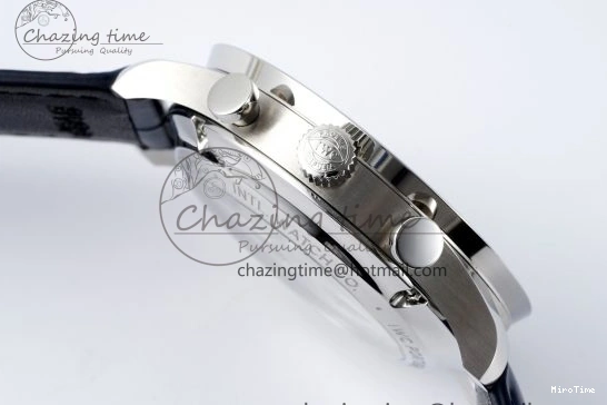 MIROTIME 0206 Portuguese Chrono IW371620 APSF 1:1 Best Edition White Blue Dial on Blue Leather Strap A MultiPurpose 7039
